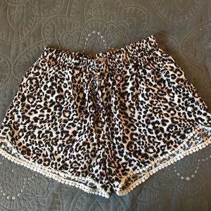 Hollister Leopard Print Shorts